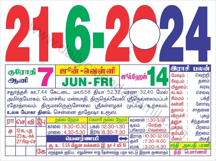 Pournami 2024 Date & Time in Tamil Calendar